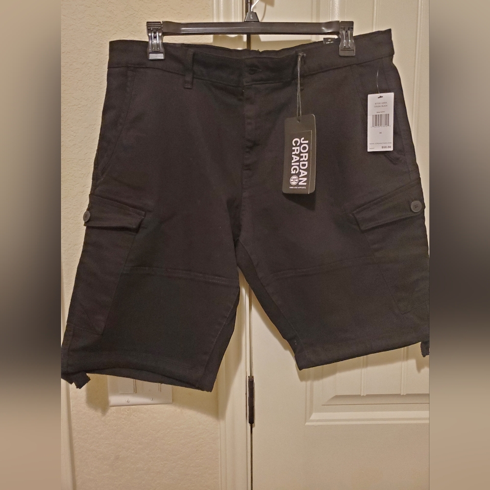 Jordan Craig denim cargo shorts size 36